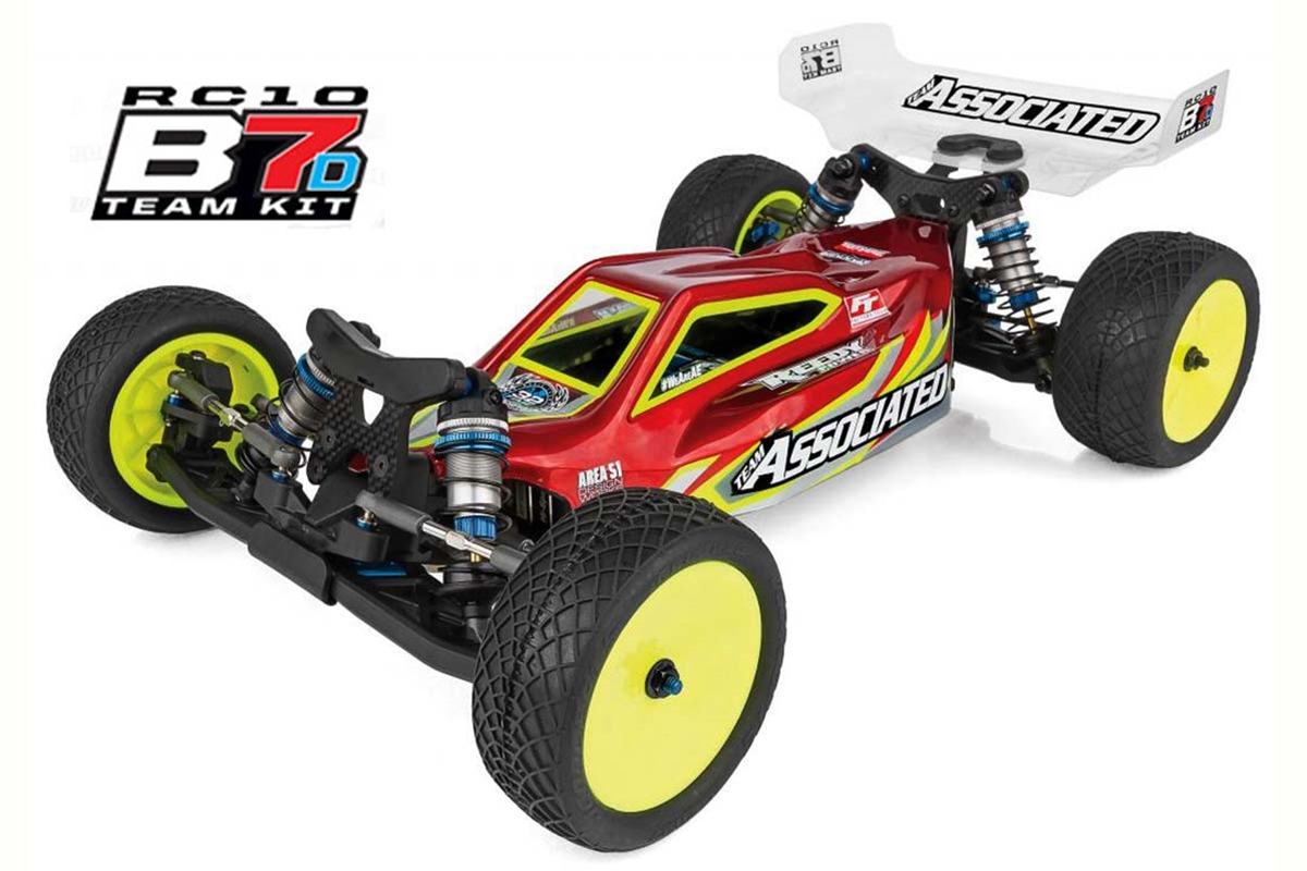 Replacement parts for the Team Associated RC10 B7D Team 1/10 2wd Buggy.