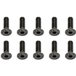 Team Associated 3x10mm Flat Head Hex Screw (10).