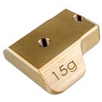 Team Associated RC8B3 Factory Team Brass Chassis Weight (15g).