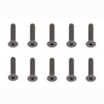 Team Associated 3x14mm Flat Head Screws (10).