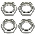 Team Associated Nyloc Wheel Nut (Silver) (4).