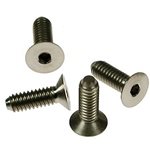 CRC 8-32 Titanium Flat Head Hex Screws (4).