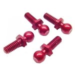 CRC 4-40 Red Anodized Aluminum Ball Studs.