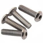 CRC 4-40x7/16" Stainless Steel Button Head Screws (4).