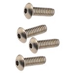 CRC 4-40x3/8" Stainless Steel Button Head Screws (4).