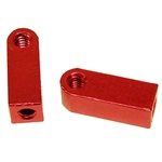 CRC Flat Aluminum Servo Mounts (Red) (2)