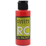 Mission Models Red Acrylic Lexan Body Paint (2oz).