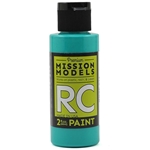 Mission Models Aqua Blue Acrylic Lexan Body Paint (2oz).