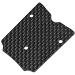 Mugen Seiki MBX8R Graphite Rear Wing Mount Plate.