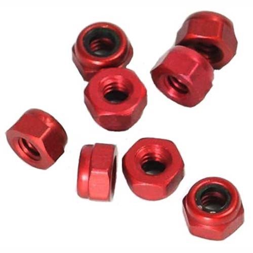 CRC 2-56 Red Aluminum Mini Locknuts (8).[CLN1472]