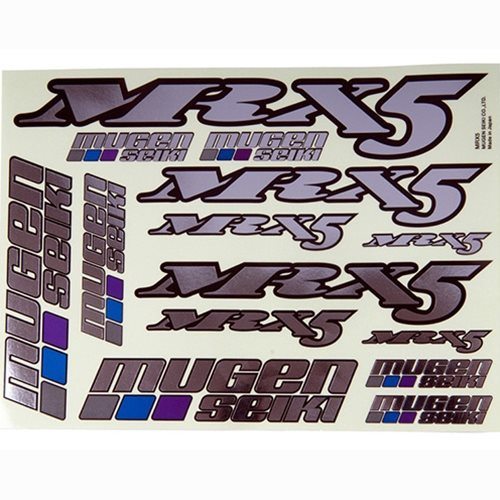 This is a Mugen Seiki MRX5 Metallic Decal Sheet.[MUGH2004]