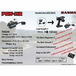 Sanwa/Airtronics PGS-HR Programmable Mini Servo.[SNW107A54572A]